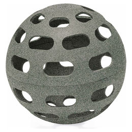 Beeztees Hühner Snackball aus Kunststoff 15 cm grau grün - 1 Stk. – Bild 1 von 10