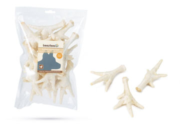 Produktbild von Beeztees Hühnerfüße geröstet Naturkauartikel für Hunde 200g - 200 g