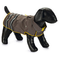 Produktbild von Beeztees Hunde-Regenmantel Seja grau waterproof mit Fleece Größe 44 cm - 44 cm