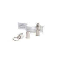 Produktbild von Beeztees Hundeadresshülse aus Metall in Silber 26 mm