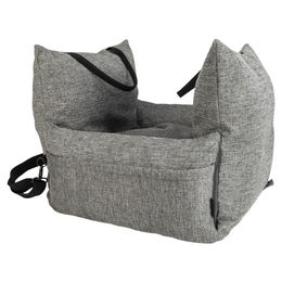 Beeztees Hundeautositz Zia grau 55 x 55 x 40 cm mit Sicherheitsgurt – Bild 1 von 1