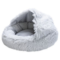 Produktbild von Beeztees Hundebett Kiki Grau Welpenliege aus Plüsch Mini