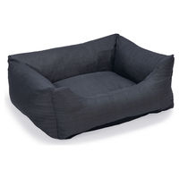 Produktbild von Beeztees Hundebett Sofixa Grau Schwarz aus Baumwolle 80 x 70 x 25 cm