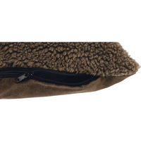 Produktbild von Beeztees Hundebett Uma Braun mit Memory Foam orthopädisch 60 x 40 cm