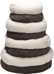 Beeztees Hundebett Yala aus Plüsch Beige Durchmesser 70 cm – Bild 1 von 4