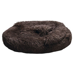 Beeztees Hundebett Yala aus Plüsch in Braun Durchmesser 70 cm - 70 cm – Bild 1 von 4