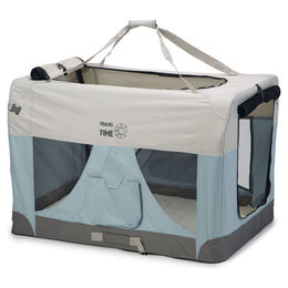 Beeztees Hundebox Travel Time Transportbox aus Nylon in Blau 102 x 69 x 69 cm – Bild 1 von 2