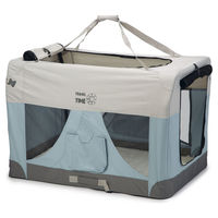 Produktbild von Beeztees Hundebox Travel Time Transportbox aus Nylon in Blau 102 x 69 x 69 cm