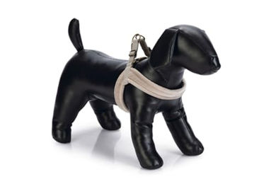 Produktbild von Beeztees Hundegeschirr Velours Grau Größe L für Brustumfang 62 cm