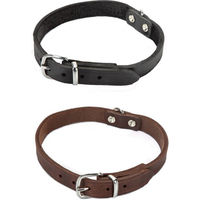 Produktbild von Beeztees Hundehalsband aus Leder in Schwarz