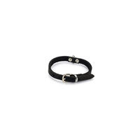 Produktbild von Beeztees Hundehalsband aus Leder schwarz 23-28 cm