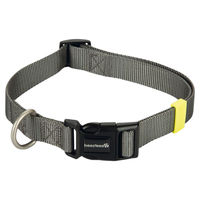 Produktbild von Beeztees Hundehalsband aus Nylon in Dunkelgrau verstellbar 48-70 cm