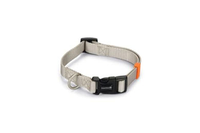 Beeztees Hundehalsband aus Nylon in Grau, verstellbar von 35 bis 50 cm – Bild 1 von 2