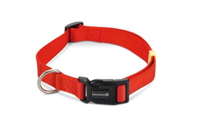 Beeztees Hundehalsband aus Nylon in Rot mit einer Breite von 25 mm und einer Länge von 48-70 cm – Bild 1 von 2