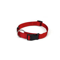 Produktbild von Beeztees Hundehalsband aus Nylon in Rot mit verstellbarer Länge von 40 bis 65 cm