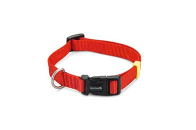 Beeztees Hundehalsband aus Nylon in Rot, verstellbar von 35-50 cm – Bild 1 von 2