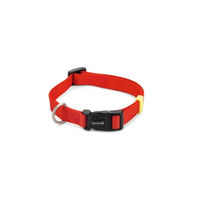 Produktbild von Beeztees Hundehalsband aus Nylon in Rot, verstellbar von 35-50 cm