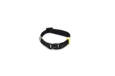 Beeztees Hundehalsband aus Nylon in Schwarz, verstellbar 20-30 cm x 10 mm – Bild 1 von 2