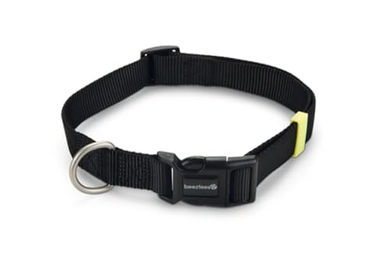 Beeztees Hundehalsband aus Nylon Schwarz 48-70 cm x 25 mm – Bild 1 von 2