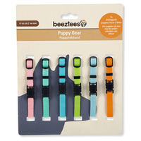 Produktbild von Beeztees Hundehalsband für Welpen aus Nylon in Bunt 6er Pack 17-25 cm