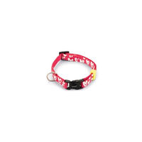 Produktbild von Beeztees Hundehalsband Herz aus Nylon in Pink, verstellbar 20-30 cm x 10 mm
