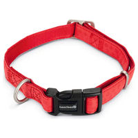 Produktbild von Beeztees Hundehalsband Macleather aus Kunstleder in Rot 20 x 35-50 cm - 1 Stk.