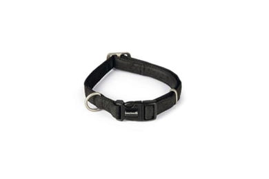 Beeztees Hundehalsband Macleather aus Kunstleder Schwarz 35-50 cm – Bild 1 von 2