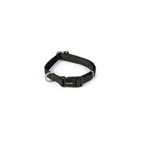 Produktbild von Beeztees Hundehalsband Macleather aus Kunstleder Schwarz 35-50 cm