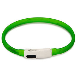 Beeztees Hundehalsband Safety Gear Dogini USB Grün mit wiederaufladbarem Akku 35 cm - 35 cm – Bild 1 von 3