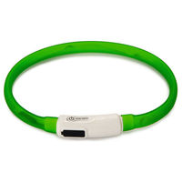 Produktbild von Beeztees Hundehalsband Safety Gear Dogini USB Grün mit wiederaufladbarem Akku 35 cm - 35 cm
