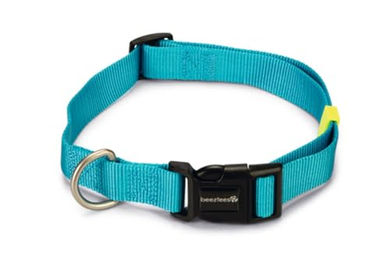 Beeztees Hundehalsband Uni Blau aus Nylon 48-70cm x 25mm – Bild 1 von 2