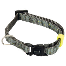 Beeztees Hundehalsband Vista aus Nylon in Dunkelgrau 20-30 cm – Bild 1 von 2