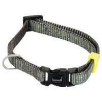 Produktbild von Beeztees Hundehalsband Vista aus Nylon in Dunkelgrau 20-30 cm