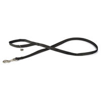 Produktbild von Beeztees Hundeleine aus Kunstleder in Schwarz 120 x 20 cm - 120 cm