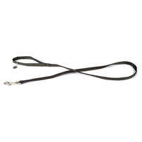 Produktbild von Beeztees Hundeleine aus Kunstleder Schwarz 120 cm x 15 mm - 120 cm