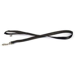 Beeztees Hundeleine aus Kunstleder Schwarz 120 cm x 25 mm - 120 cm – Bild 1 von 3