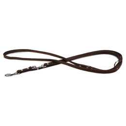 Beeztees Hundeleine aus Leder braun verstellbar 200 cm x 12 mm - 200 cm – Bild 1 von 7