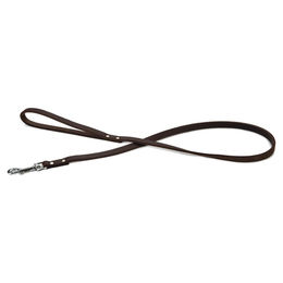 Beeztees Hundeleine aus Leder in Braun 100 cm x 12 mm – Bild 1 von 3