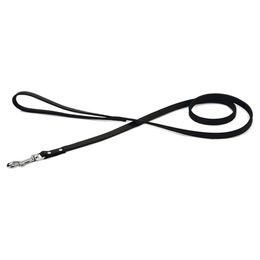 Beeztees Hundeleine aus Leder in Schwarz 130 cm x 12 mm - 130 cm – Bild 1 von 7