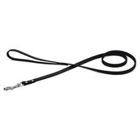 Produktbild von Beeztees Hundeleine aus Leder in Schwarz 130 cm x 12 mm - 130 cm
