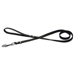 Beeztees Hundeleine aus Leder in Schwarz 130 cm x 16 mm - 130 cm – Bild 1 von 7