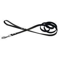 Produktbild von Beeztees Hundeleine aus Leder in Schwarz 200 cm x 16 mm