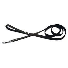 Beeztees Hundeleine aus Leder in Schwarz und Braun 200 cm x 20 mm – Bild 1 von 7