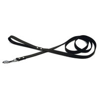 Produktbild von Beeztees Hundeleine aus Leder in Schwarz und Braun 200 cm x 20 mm