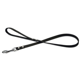 Beeztees Hundeleine aus Leder schwarz 100 cm x 16 mm – Bild 1 von 3