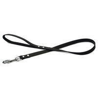 Produktbild von Beeztees Hundeleine aus Leder schwarz 100 cm x 18 mm
