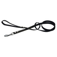Produktbild von Beeztees Hundeleine aus Leder Schwarz 165 cm x 16 mm