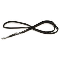 Produktbild von Beeztees Hundeleine aus Leder schwarz 200 cm x 12 mm - 200 cm