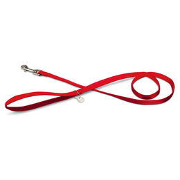 Beeztees Hundeleine Mac Leather aus Kunstleder in Rot, 120 cm x 15 mm – Bild 1 von 3