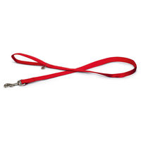 Produktbild von Beeztees Hundeleine Mac Leather aus Kunstleder in Rot, 120 x 25 cm - 1 Stk.